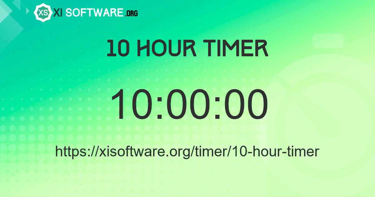 10 Hour Timer
