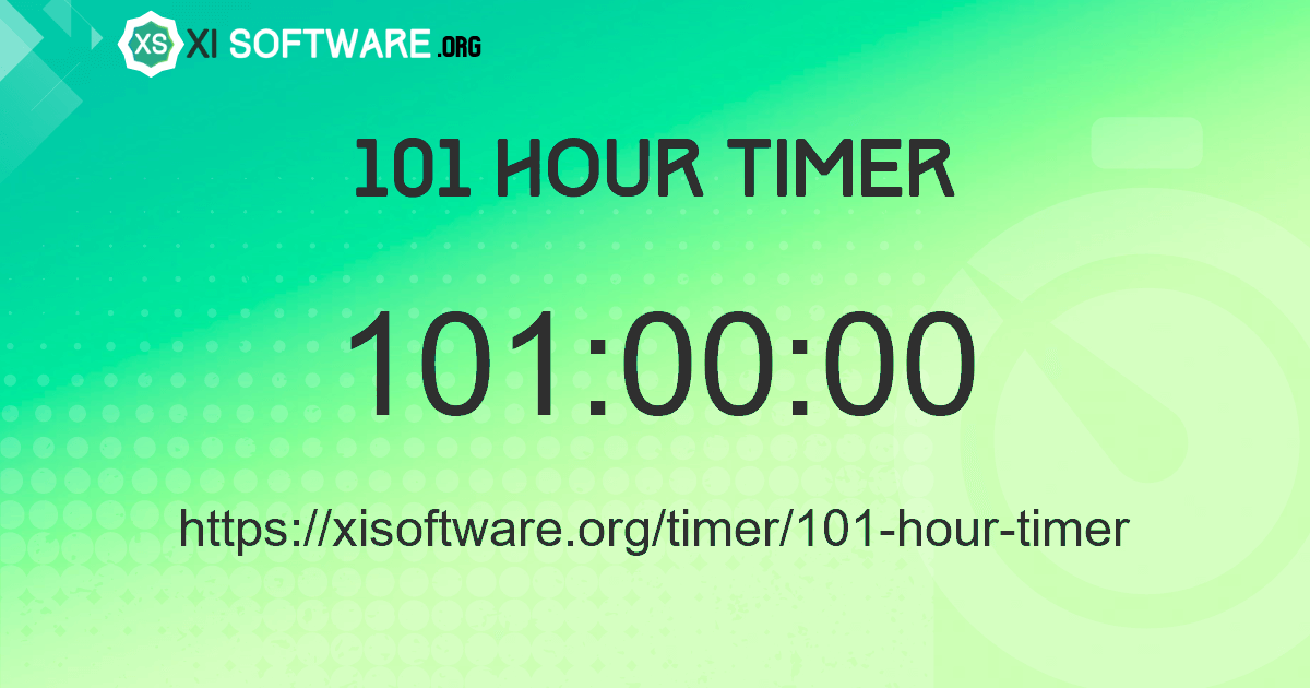 101 Hour Timer