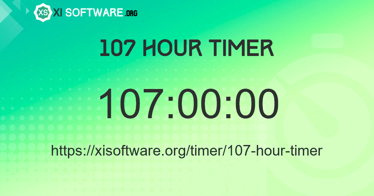 107 Hour Timer