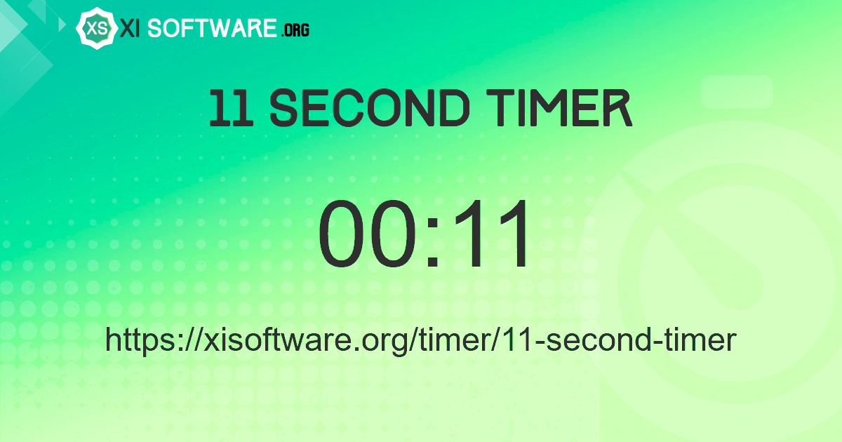 11 Second Timer