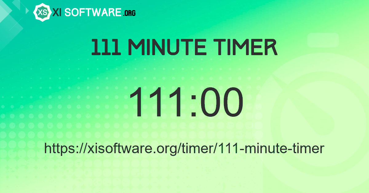 111 Minute Timer