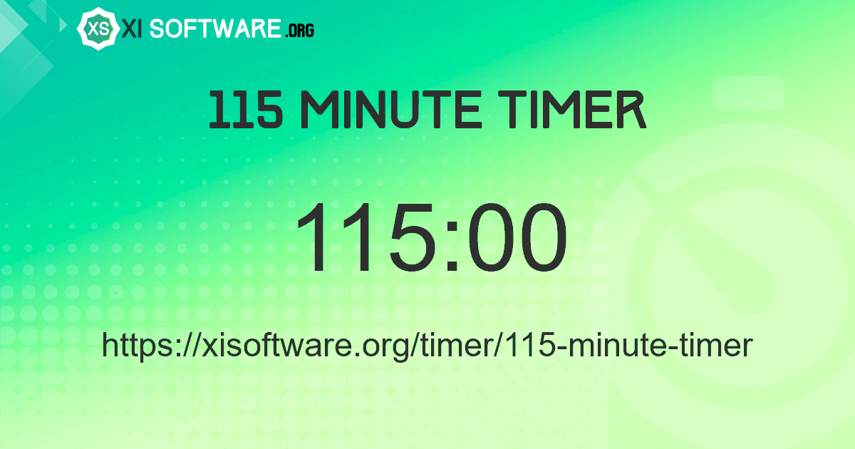 115 Minute Timer