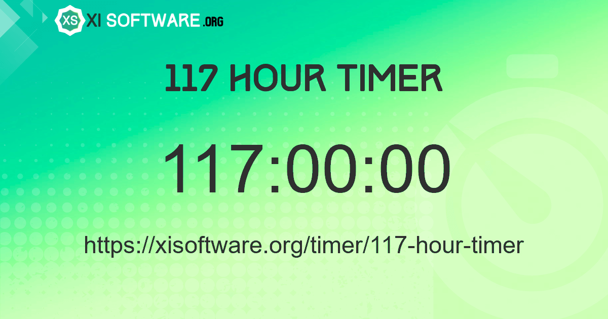 117 Hour Timer