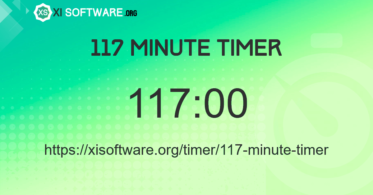 117 Minute Timer