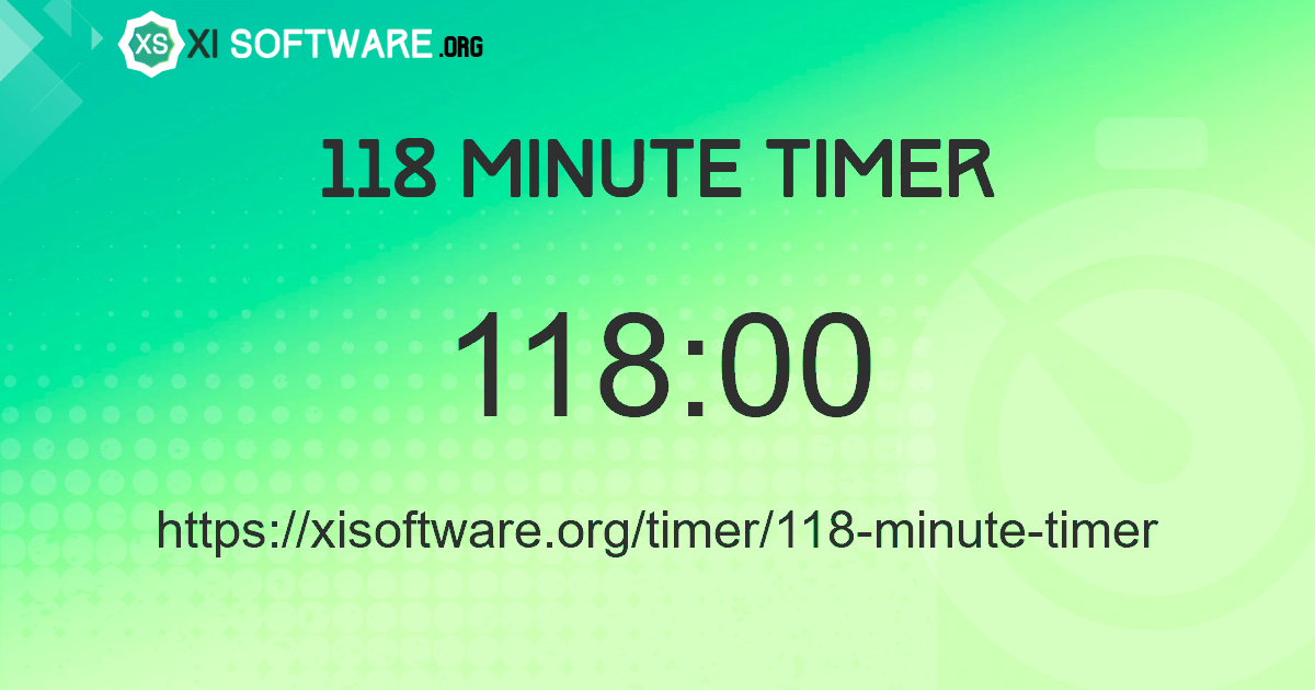 118 Minute Timer