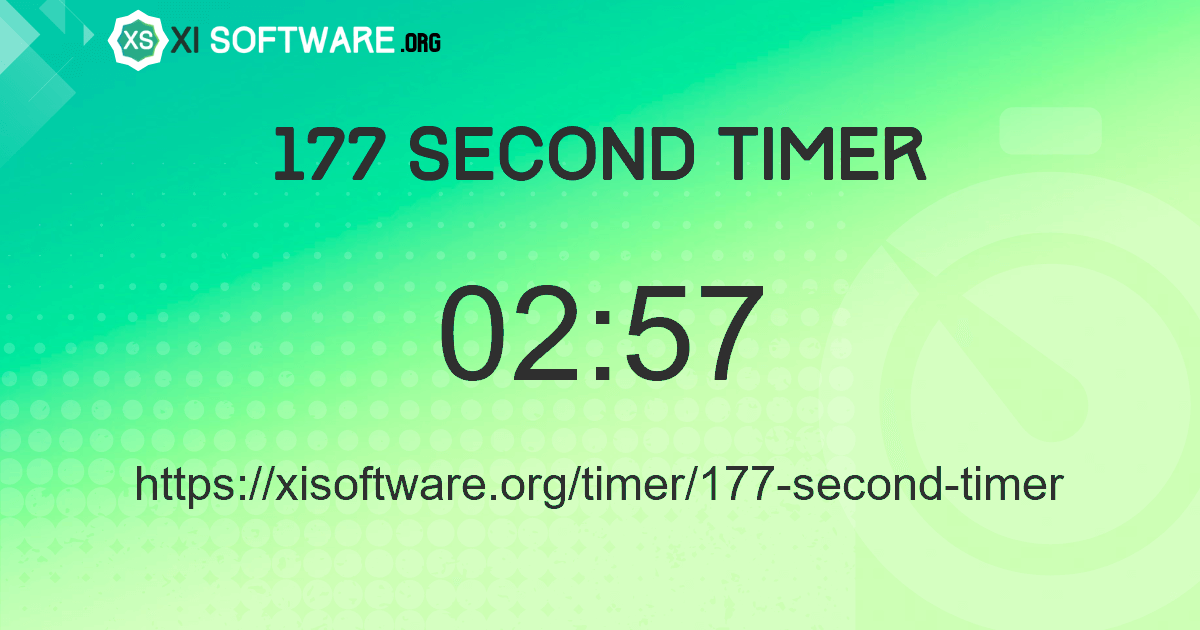 177 Second Timer
