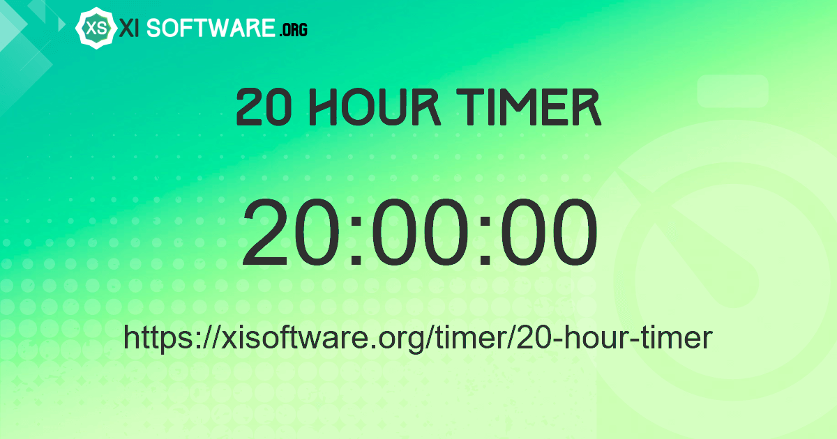 20 Hour Timer
