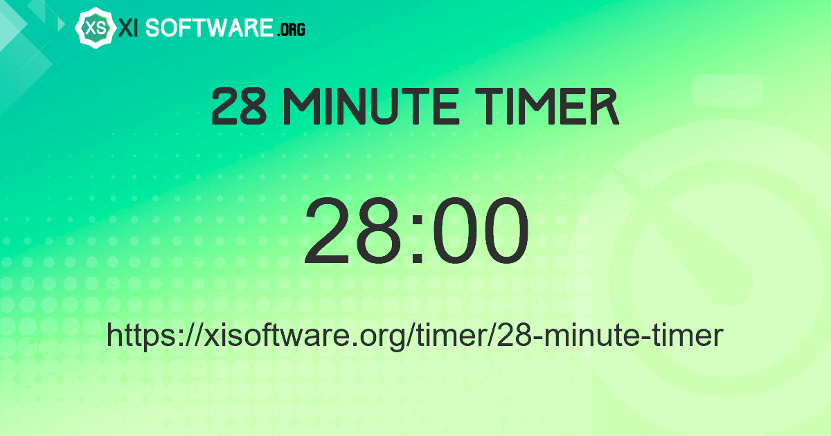 28 Minute Timer