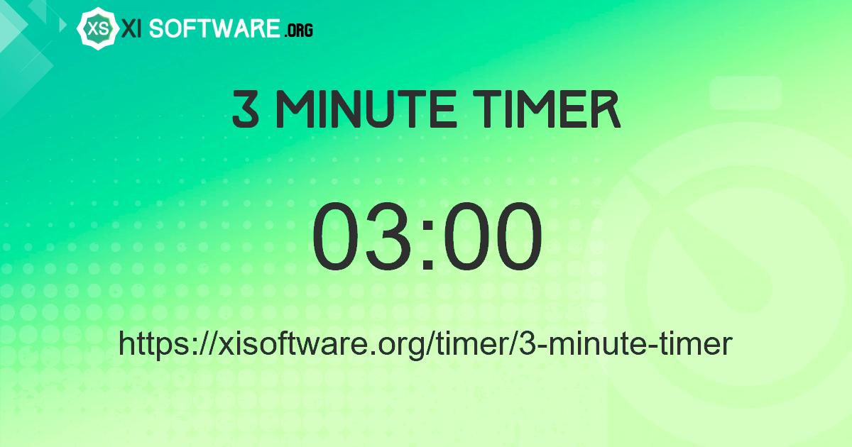 3 Minute Timer