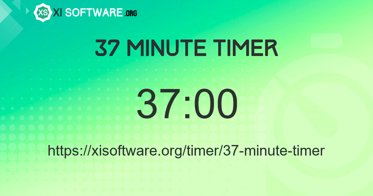 37 Minute Timer