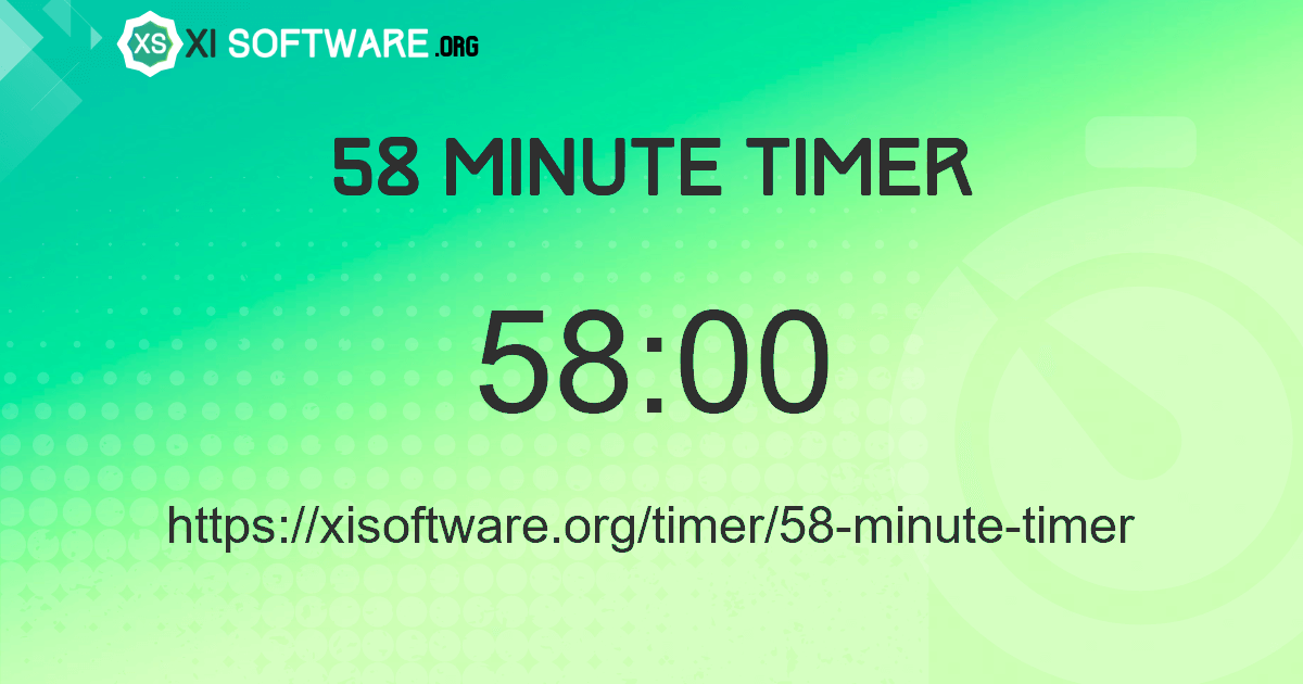 58 Minute Timer
