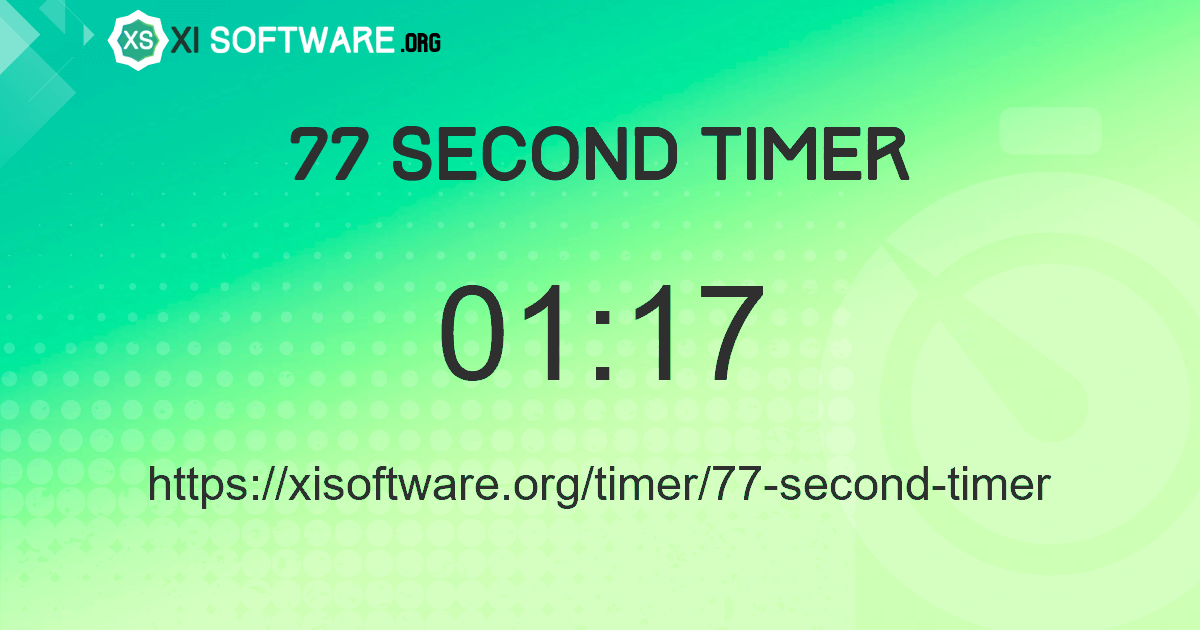 77 Second Timer